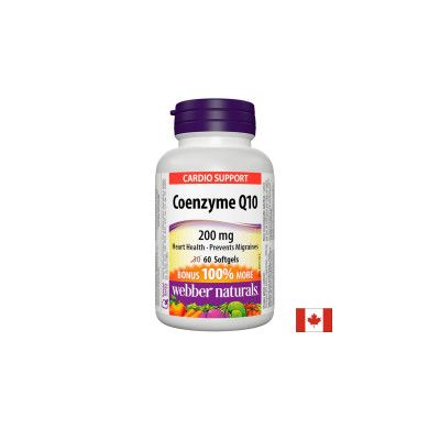 Coenzyme Q10 / Коензим Q10, 200 mg, 60 софтгел капсули