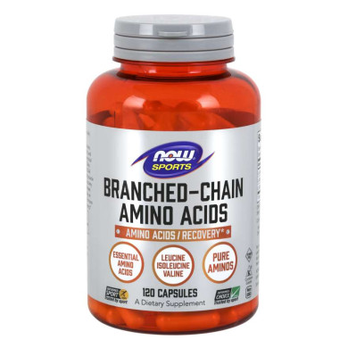 Now Sports - Branched Chain Amino Acids / Верижно разклонени аминокиселини 800 Мг - 120 Капсули