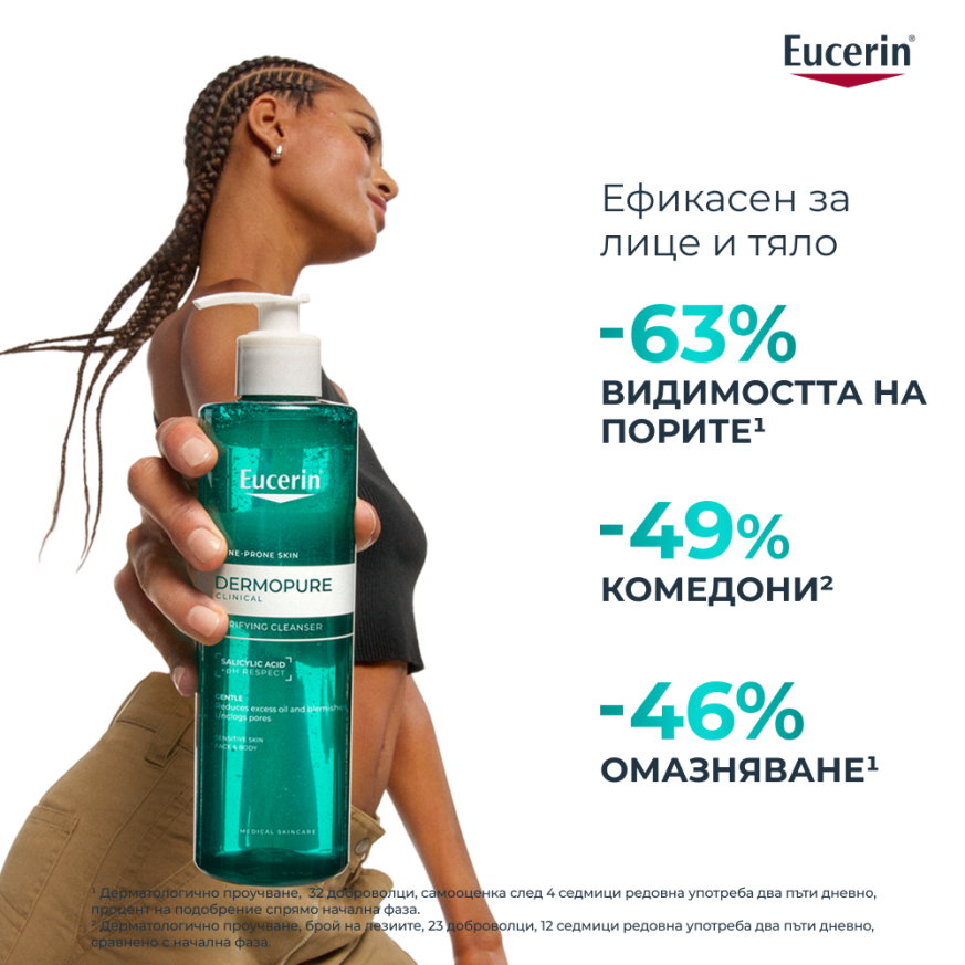 Eucerin DERMOPURE CLINICAL Измиващ гел 200 мл.