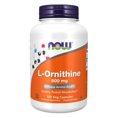 Now - L-Ornithine / Л-орнитин  500 Мг - 120 Капсули