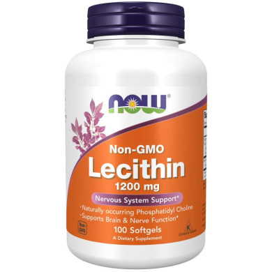 Now - Lecithin / Лецитин 1200 Мг - 100 Дражета