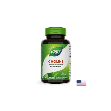 Choline/ Холин 500 mg х 100 таблетки Nature’s Way