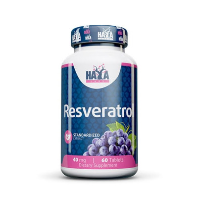 Haya Labs Resveratrol / Ресвератрол 40mg. / 60 Tabs.