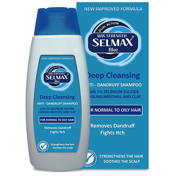 Selmax Blue Deep Cleansing Dual Action - за нормална и склонна към омазняване коса 200 мл