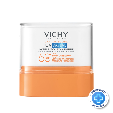Vichy CAPITAL SOLEIL SPF50+ UV AQUA СТИК за лице и устни 10г.