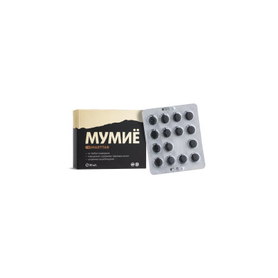 Мумио (шилажит) – Планинска смола, 200 mg, 30 таблетки