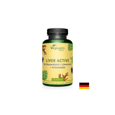 Liver Active Complex/ Билкова смес за черния дроб, 90 капсули, 100 Vegan Vegavero