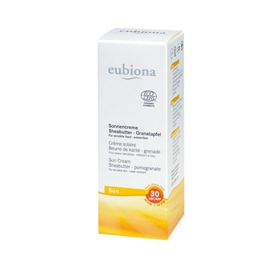 Eubiona - Био Слънцезащитен Крем С Масло От Карите И Нар Spf30 - 50 Мл