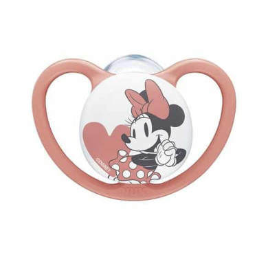 NUK биберон залъгалка силикон 0-6 мес. 1бр Space Mickey+ box