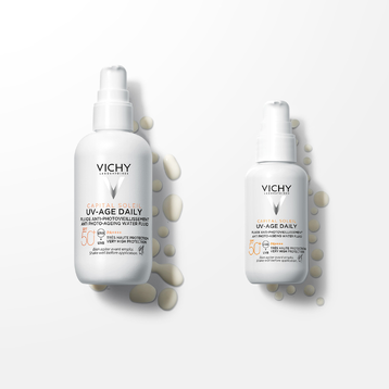 Vichy CAPITAL SOLEIL UV-AGE DAILY ФЛУИД ПРОТИВ ПОЯВА НА ПРИЗНАЦИТЕ НА ФОТОСТАРЕЕНЕ SPF50+ 80 ml