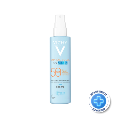 Vichy CAPITAL  SOLEIL SPF50 UV AQUA СПРЕЙ за тяло 200мл.