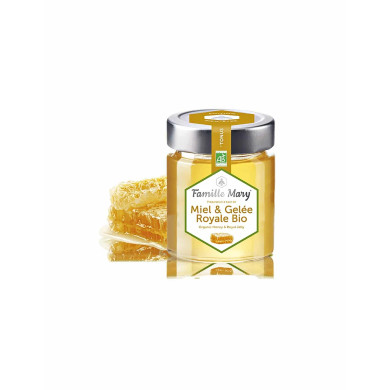Miel & Gelée Royale Bio / Био акациев мед + пчелно млечице, 170 g Famille Mary