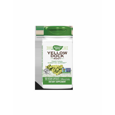 Yellow Dock Root - Къдрав лапад (корен) 500 mg, 100 капсули Nature’s Way