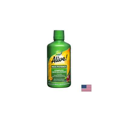 Alive! - Алайв Течен мултивитамин Маx Potency, 900 ml Nature’s Way