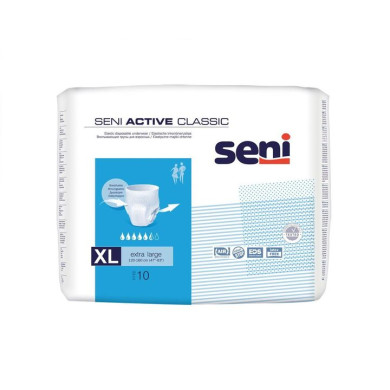 Seni Active Classic Абсорбиращи гащи за възрастни, размер XL х10 броя