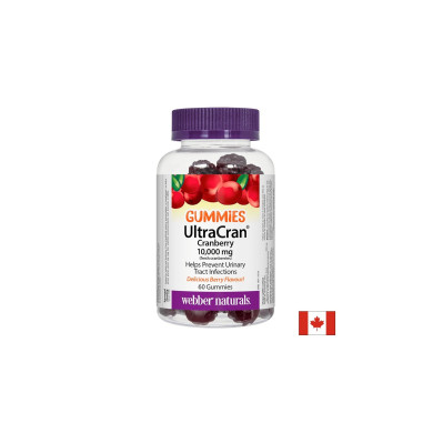 UltraCran Cranberry 10000 mg (fresh cranberries) - Червена боровинка гъми, 60 желирани таблетки
