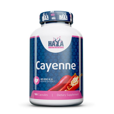 Haya Labs Cayenne Pepper Extract / Екстракт от Червен Пипер  40000 H.U. / 100 Caps.