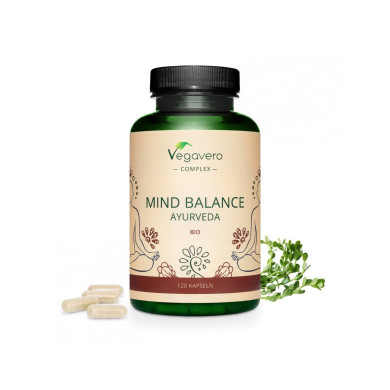 Mind Balance Ayurveda Bio, 120 капсули, 100% Vegan Vegavero