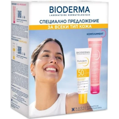 BIODERMA  Photoderm Слънцезащитен флуид неутрален 40 мл+SENSIBIO Гел 45мл