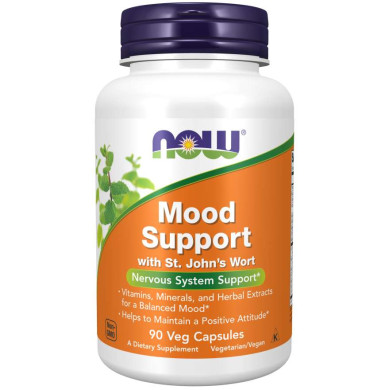 Now - Mood Support With St. John`s Wort - 90 Капсули/Витамини,минерали и билкови екстракти