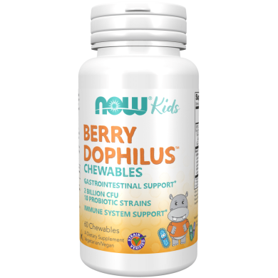 Now - Berrydophilus / Пробиотици- 60 Дъвчащи Таблетки