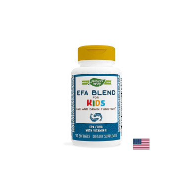 EFA Blend for Kids / ЕФА Бленд за деца, 120 софтгел капсули Nature’s Way