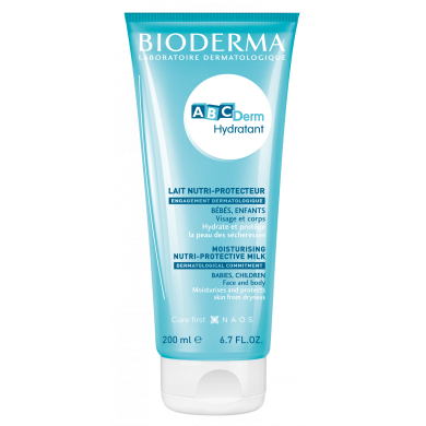 Bioderma ABCDerm Хидратиращо мляко за лице и тяло 200 мл