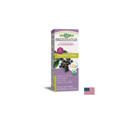 Sambucus Organic Syrup for Kids/ Самбукус Оргáник сироп за деца х 120 ml Nature’s Way