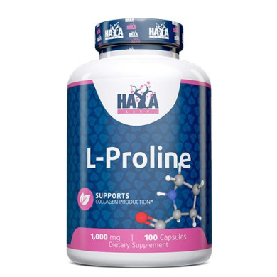 Haya Labs L-Proline / Л-Пролин1000mg / 100caps