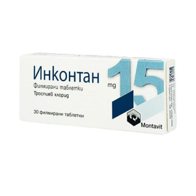 Инконтан 15 mg х30 филмирани таблетки Montavi