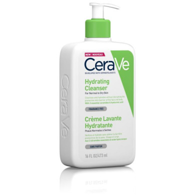 CeraVe Хидратиращ измиващ крем за лице и тяло за нормална до суха кожа 473 мл