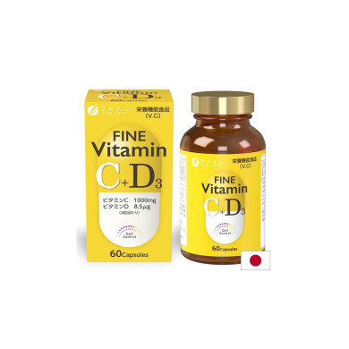 Витамин C 1000 mg + D3 – Имунитет и жизненост, 60 капсули