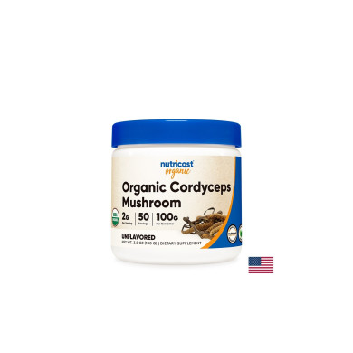 При умора и стрес - Кордицепс Органик, 100 g, прах Nutricost
