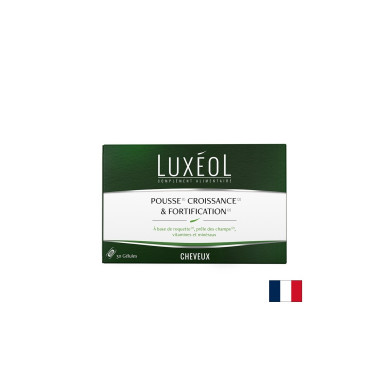 Укрепва космения фоликул и стимулира растежа на косата - Luxéol формула, 30 капсули