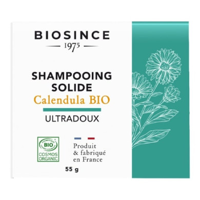 Biosince 1975 - Био Шампоан Твърд За Чувствителна Кожа С Невен - 55 Г