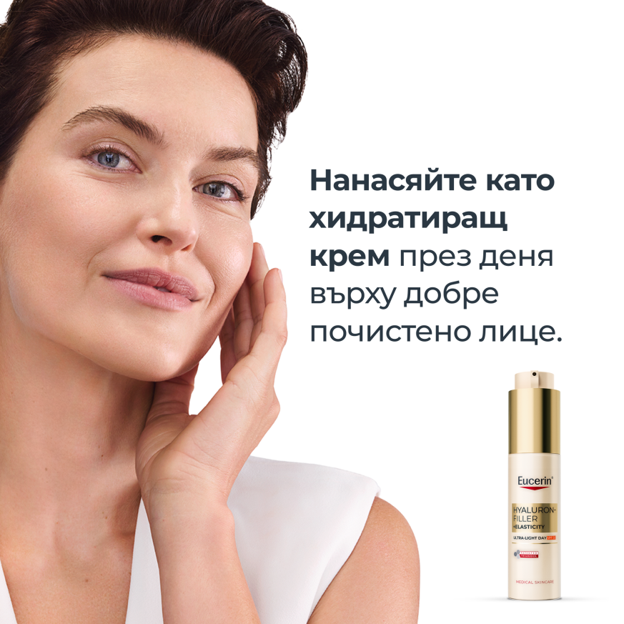 'Eucerin® Hyaluron-Filler + Elasticity Ултралек дневен крем SPF50, 50ml