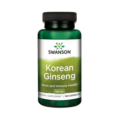 SWANSON Korean Ginseng 500mg. / 100 Caps