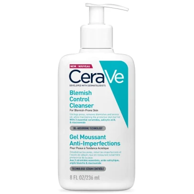 CeraVe Blemish Control Гел-пяна за лице със салицилова киселина против несъвършенства 236 мл
