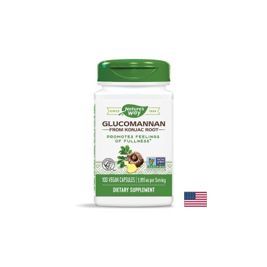 Glucomannan from Konjac Root/ Глюкоманан от корен на Конджак 665 mg x 100 капсули Nature’s Way