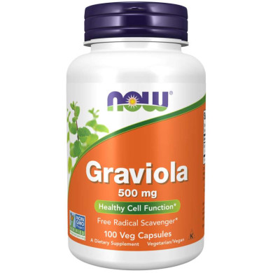 Now - Graviola / Гравиола 500 Мг - 100 Капсули
