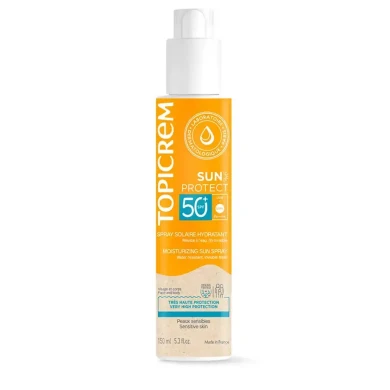 TOPICREM SUN PROTECT Хидратиращ слънцезащитен спрей SPF50+ 150 мл