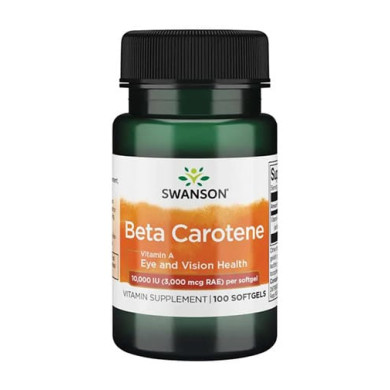 SWANSON Beta-Carotene (Vitamin A) 10000IU / 100 Soft.