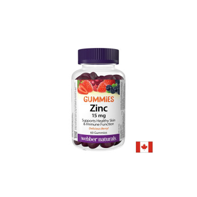 Имунитет - Цинк (глюконат) Гъми 15 mg, 60 желирани таблетки с плодов вкус