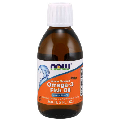 Now - Omega-3 Liquid (Lemon) /Омега-3 - 200 Мл