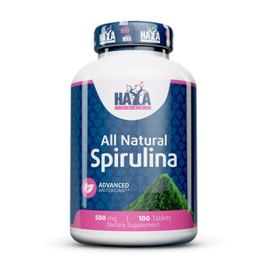 Haya Labs All Natural Spirulina / Спирулина 500mg. / 100 Tabs.