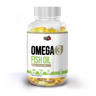 Pure Nutrition - Omega 3 Fish Oil / Омега 3 - 50 Дражета