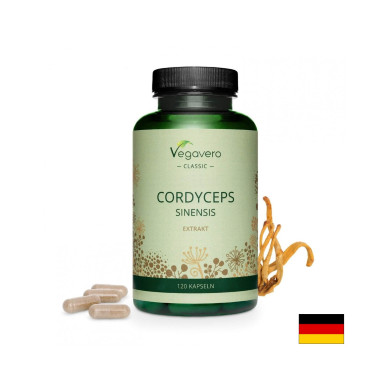 Cordyceps Sinensis Ektrakt/ Кордицепс екстракт, 120 капсули, 100% Vegan Vegavero