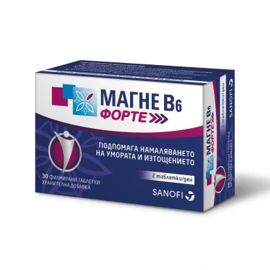 МАГНЕ В6 ФОРТЕ таблетки х 30 САНОФИ