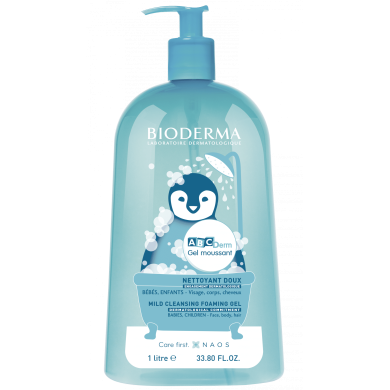 Bioderma ABCDerm Gel Moussant Мек почистващ пенещ се гел 1000ml