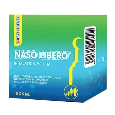Naso Libero Физиологичен разтвор 3% с хиалурон 15 монодози х5 мл